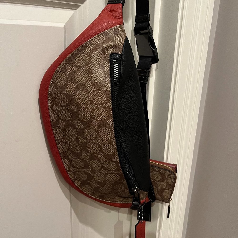 Brand New Coach Fanny Pack and Matching Wallet